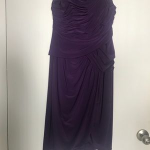 Adrianna Papell above the knee purple dress.